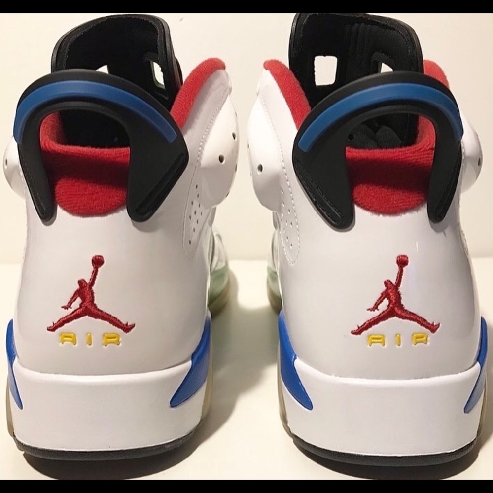 NEW DS 2008 NIKE AIR JORDAN 6 VI BEIJING OLYMPIC FLAG Sz 10 USA III IV V VII XI - Picture 12 of 16